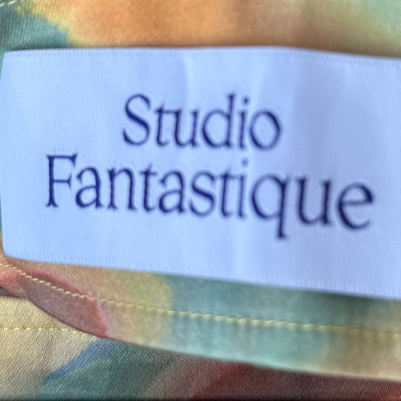 Studio Fantastique Strapless Minidress, Made in Spain, Organic Cotton, XS - Picture 2 of 7